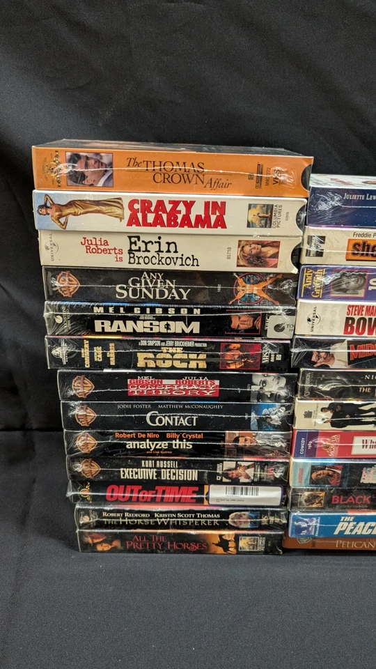 Lot of 88 Sealed and Factory Sealed VHS Excellent Collection American's Movies - Imagem 2 de 4