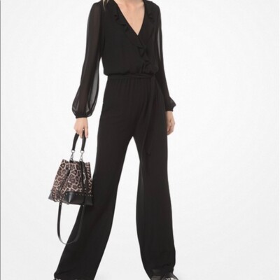 michael kors georgette jumpsuit