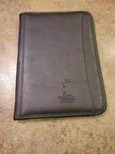Disney Cast Member Black Leather Folder OPERATING LABOR MANAGEMENT Leeds