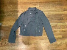 Grey cropped jacket UK size 10 