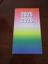 Bright Colors 2025- 2026 Monthly Pocket Planner 64 Pages  3.3 x 6 in. 2 Year