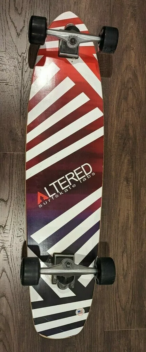 Altered surfskate labs surf skate longboard with EXKATE trucks