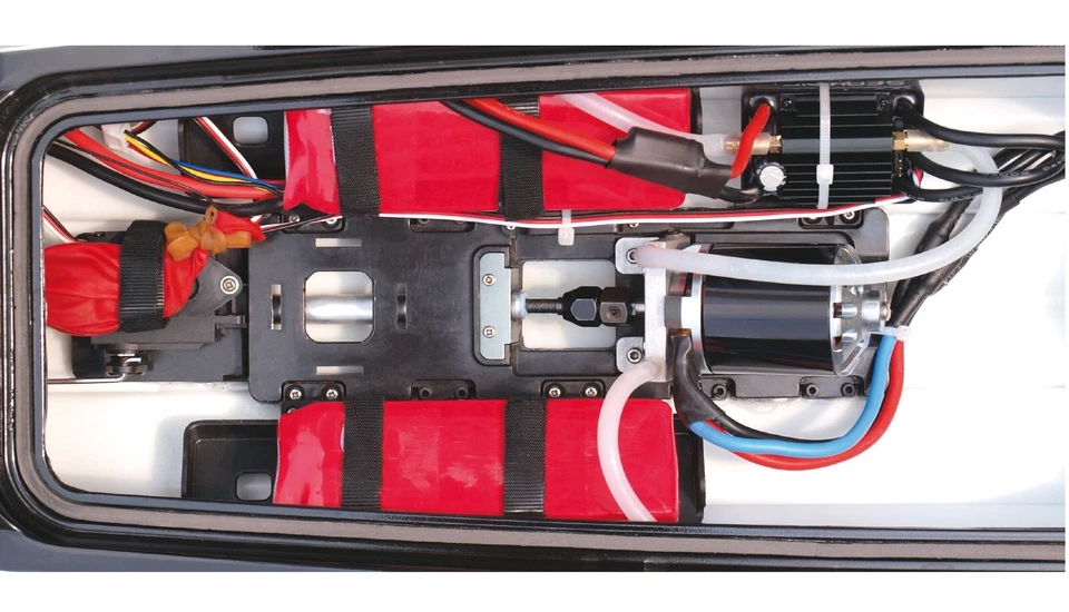 ALPHA MONO-RENNBOOT 1060MM BRUSHLESS 4-6S ROT  80KM/H ARTR mit FB+Regler+Servo - Bild 2 von 4