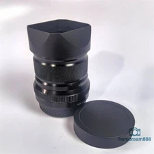 Metal Lens Hood For Fujifilm XF50mm F2 Lens Hood with Cap Black Aluminum Alloy