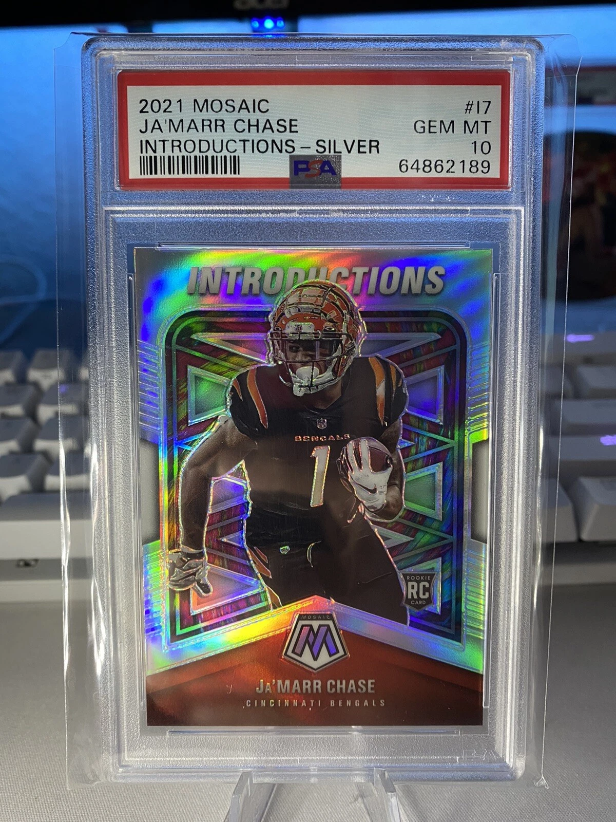 JaMarr Chase Panini Mosaic Introductions #I7 Silver