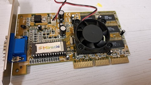 Nvidia Miracle Riva TNT M64 AGP Video Card #181 Free Shipping