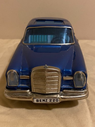 Bandai Mercedes 220 Schiebedach Blech Friktion Spielzeugauto Japan AT-97 - Bild 3 von 8