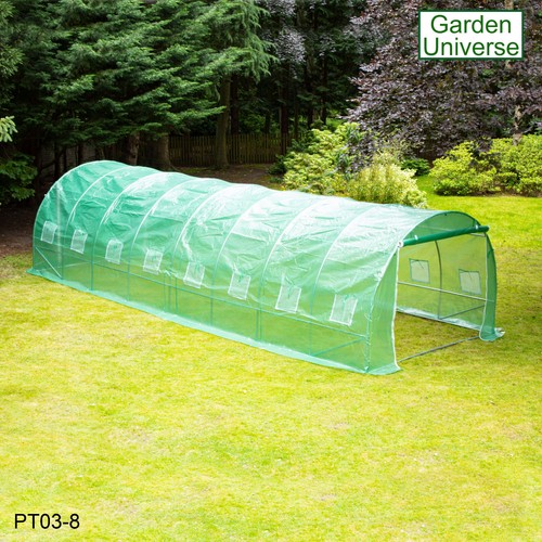 Polytunnel Gardening Greenhouse 8 Sizes By Garden Universe poly tunnel 3m - 10m - Picture 96 of 108
