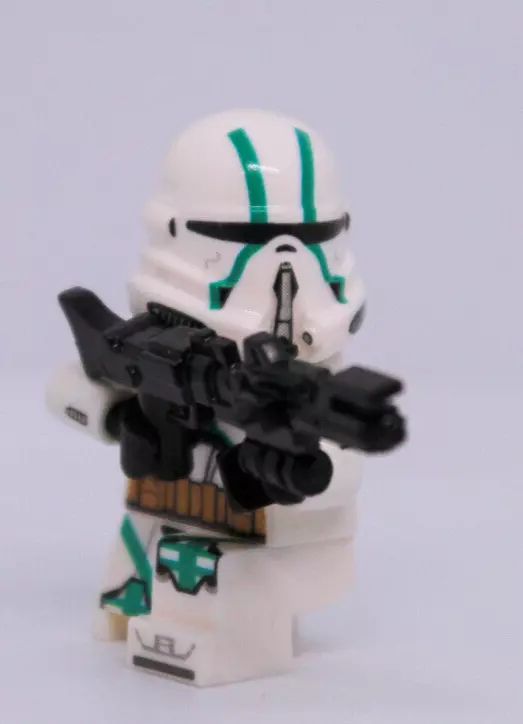 Kneeling Teal Keller 2020 Clone Trooper Custom Minifig Decaled On Lego Body CMD
