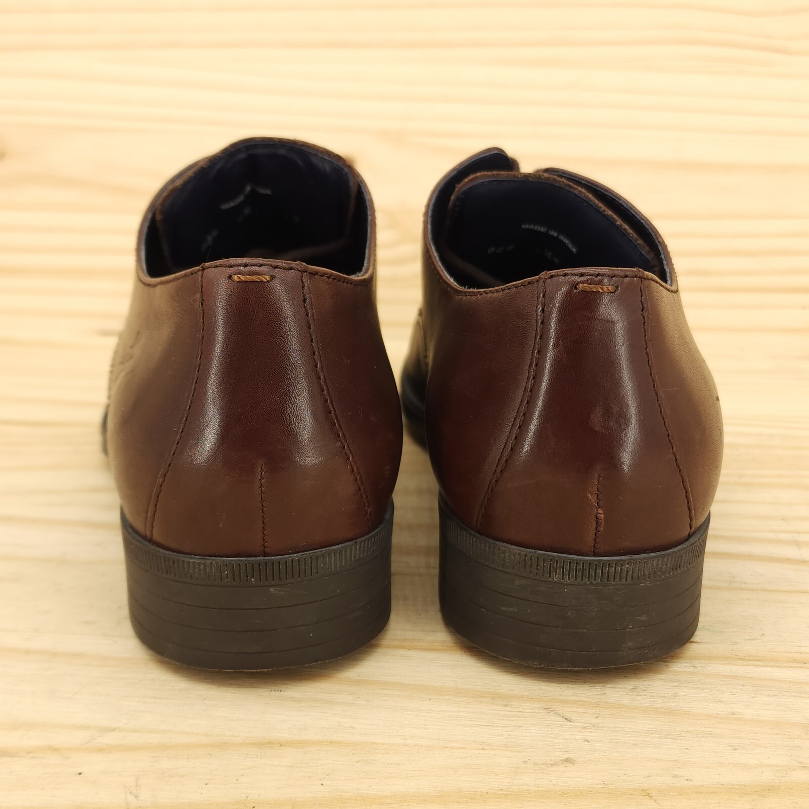 SAOLA Scarpe eleganti classiche Cole Haan uomo Oxford taglia 9 5 pelle marrone punta liscia derby