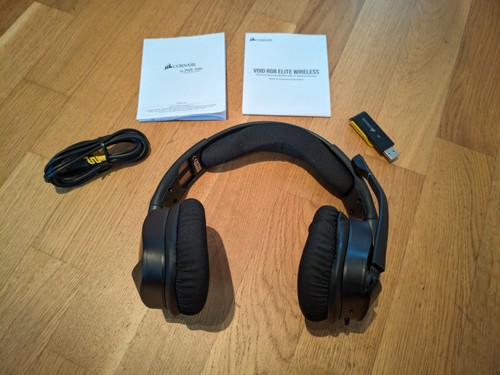 Casque gaming supra-auriculaire sans fil Corsair VOID RGB ELITE +++ ACCEPTABLE +++ - Photo 2/11