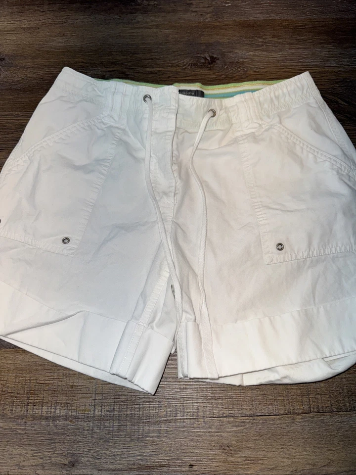 Pantalones cortos cargo Liz Claiborne Favorite Fit talla 12 blancos Foto 3 de 4
