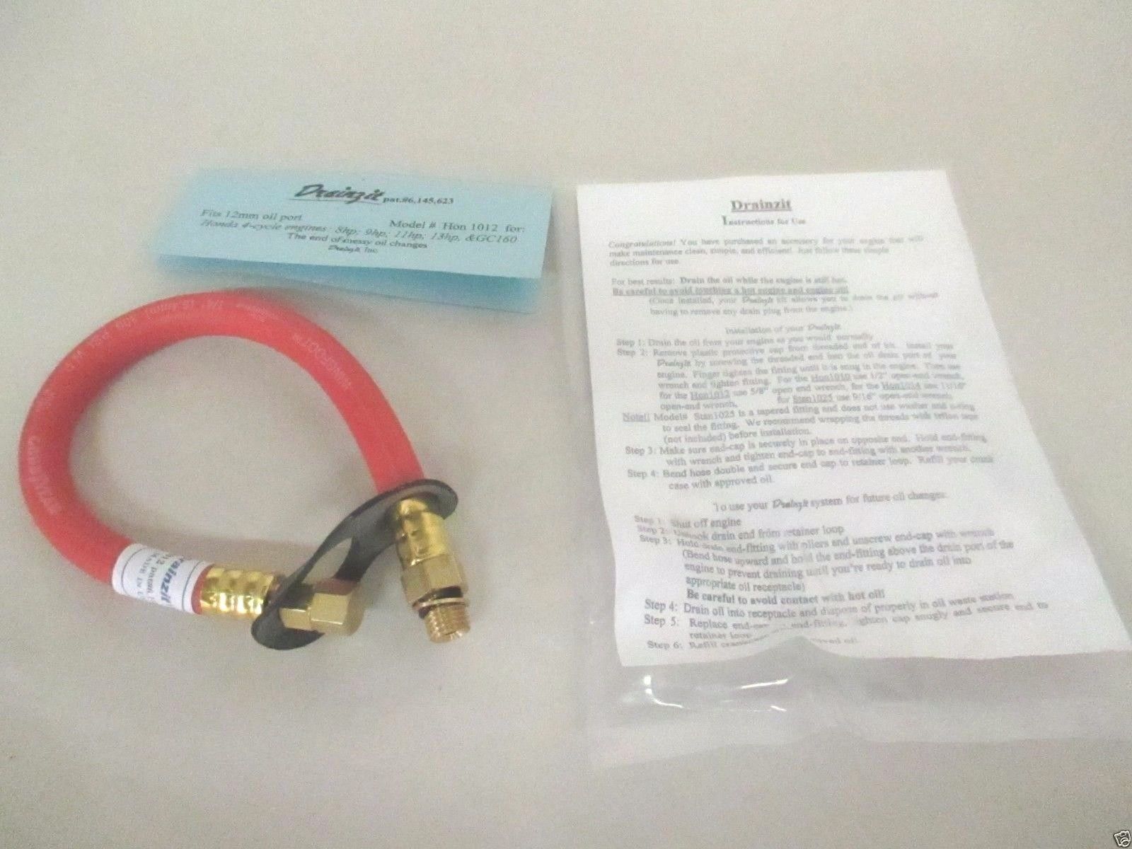 Honda HON1012 12mm Drainzit For GX240 GX270 GX340 GX390 GC160 Oil