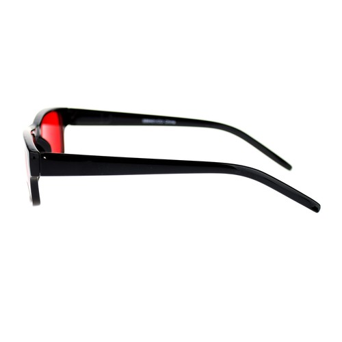 Nuevas gafas de sol para hombre cara pequeña ajustadas lentes de color marco de plástico rectangular - Imagen 17 de 27