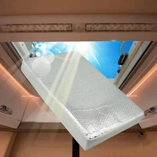 RV Vent Insulator Skylight Cover Reflective Shade Universal Camper White