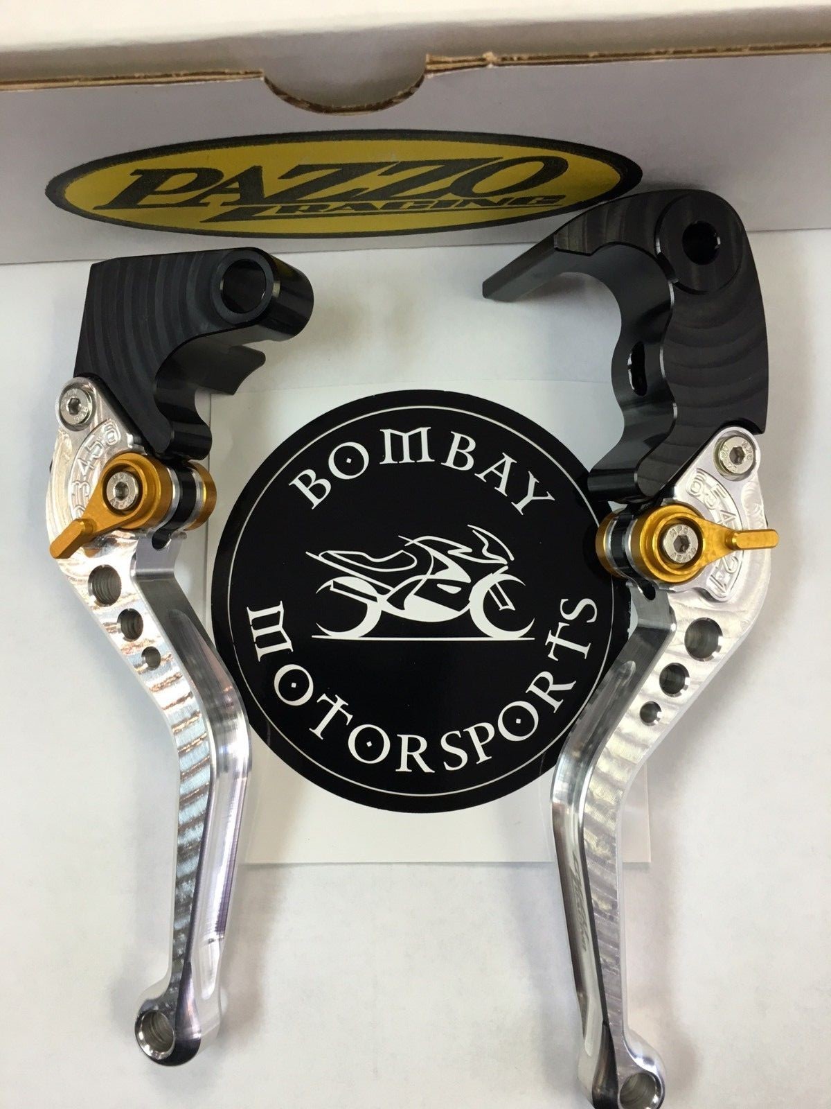 Pazzo Shorty Levers Silver with Yamaha R1 2009 2014 Brake and Clutch