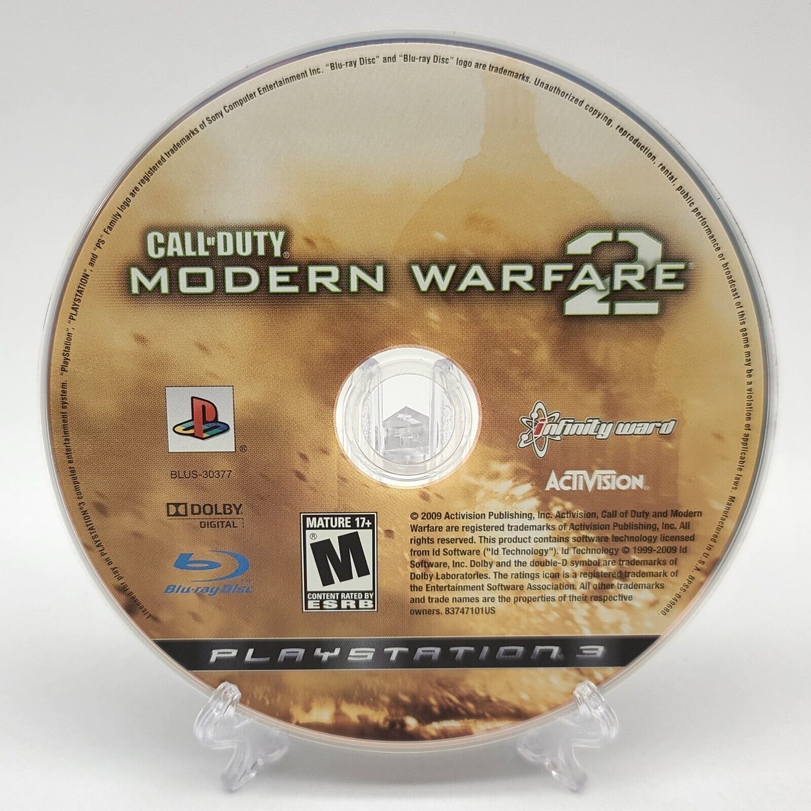 Modern Warfare 2 disc only contains 70MB of data