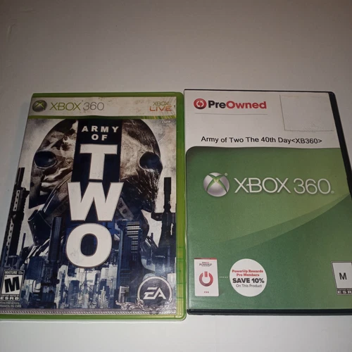 Army of Two: The 40th Day and Army of Two  (Microsoft Xbox 360, 2010)