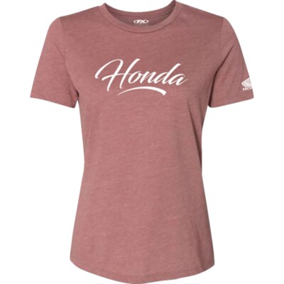 Factory Effex Honda Script Womens T-Shirts Sm Pink 27-87340