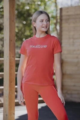 LeMieux Harlow Young Rider Classic T-Shirt | Coral Crush | Soft, Logo