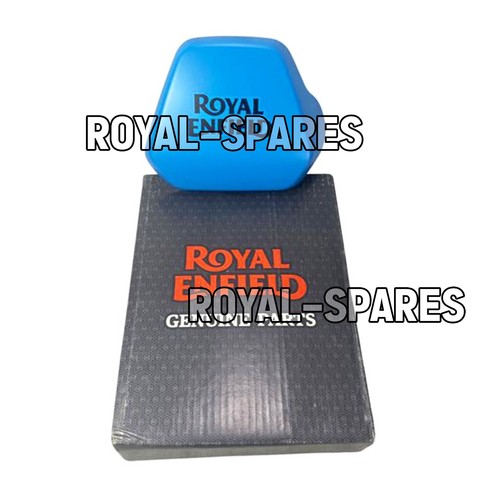 100% Genuine Royal Enfield "TANK PANEL MATT BLUE WITH DECAL RH" For Scram 411 - Picture 10 of 18