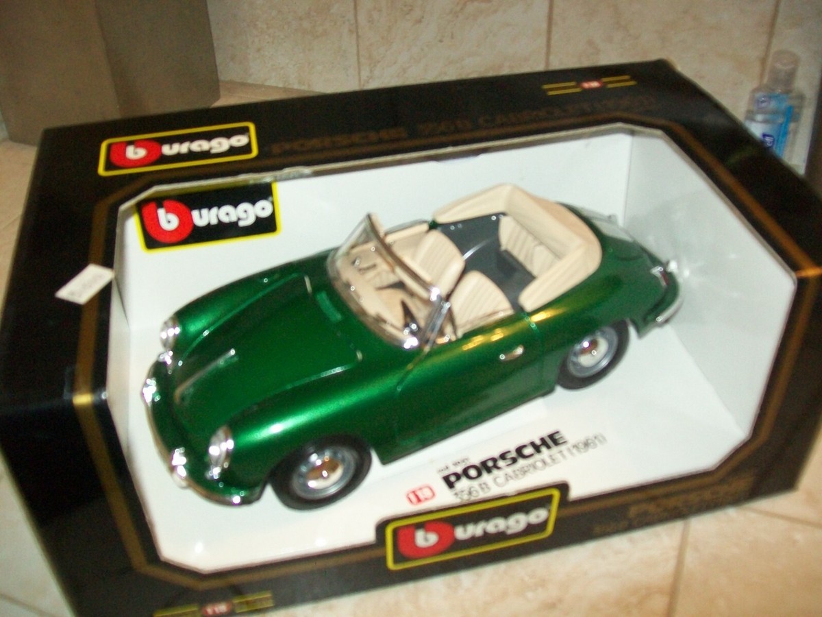 Burago  ポルシェ356B カブリオレ1961 Amazon.com: Bburago 1:18 Scale 1961 Porsche 356B Cabriolet
