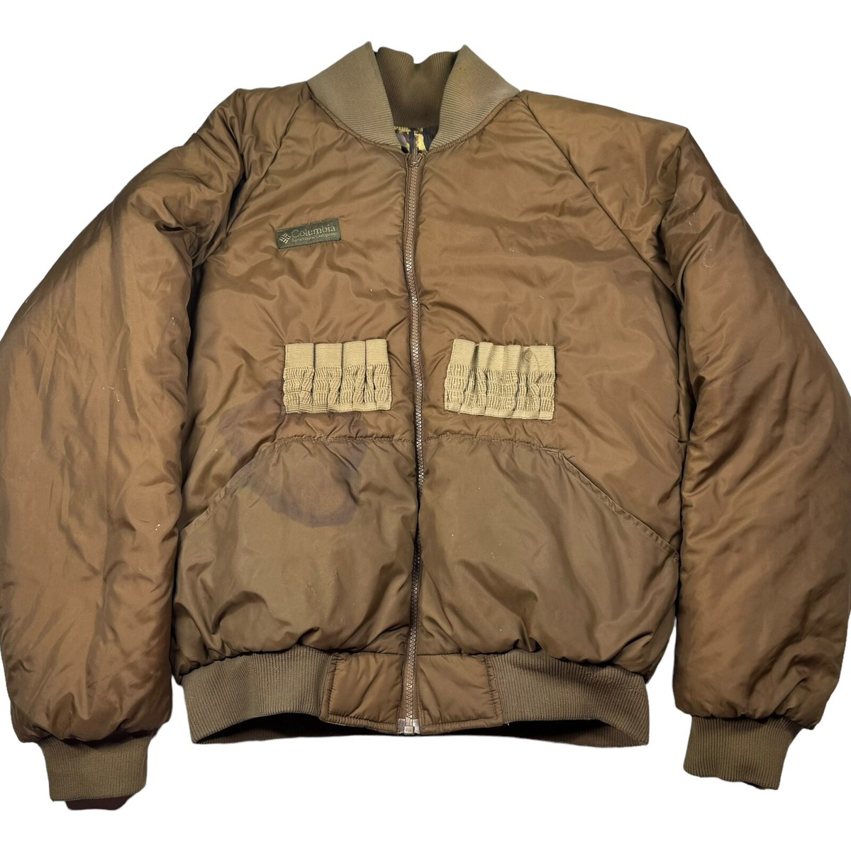 VIntage Columbia Delta Marsh Camo Bomber Jacket Insulated