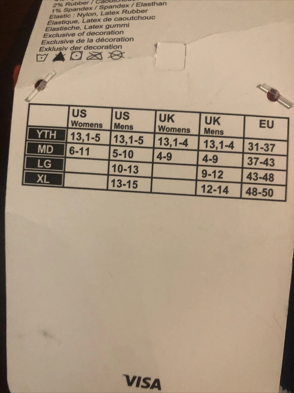 Medium football Denver Broncos Long Fuzzy Striped Socks