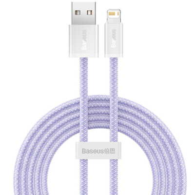 Kabel Baseus USB-A für iPhone 20W PD 2m Schnellladenkabel Datenkabel Violett