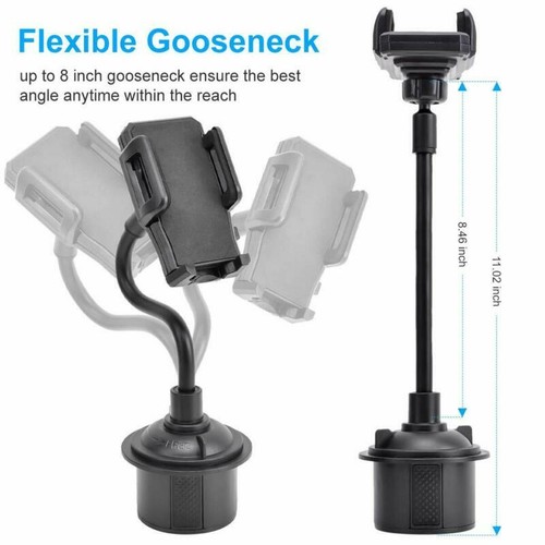 New Universal Car Mount Adjustable Gooseneck Cup Holder Cradle For Cell Phone US - Picture 6 of 10
