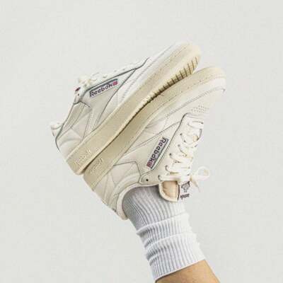 Reebok Club C 85 Vintage Color Chalk 100007795 Sneaker with Box