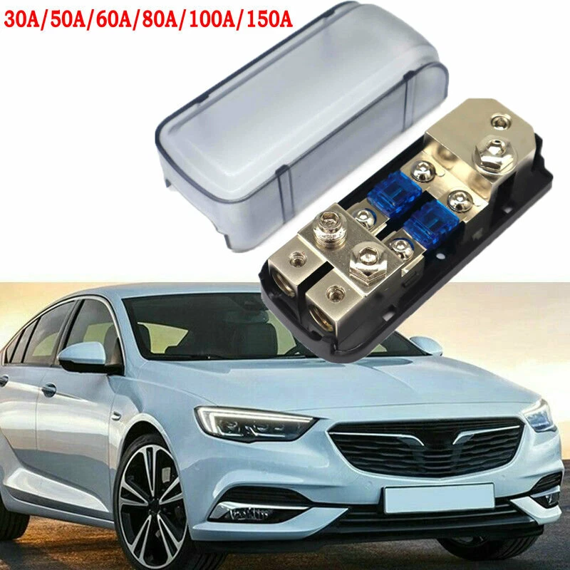 2 Way Car Audio Stereo Fuse Splitter Amp Power Distribution Fuse Block Holder - Image 2 of 4