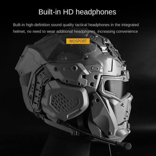 Casco táctico de asalto de caza con auriculares antiniebla ventilador gafas máscara 1*juego - Imagen 15 de 22