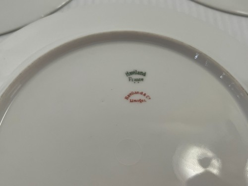 Vintage Menge 3 Gold getrimmt 9,75" Haviland Limoges Essteller - Bild 5 von 5