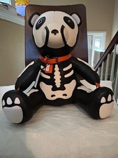 Coach Halloween SKELETON Collectible Bear LEATHER Plush 2023 - BRAND NEW