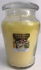 Yankee Candle CHRISTMAS TREATS Simply Home Glass Jar 12 Oz Rare Scent