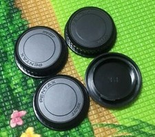 3x Rear Lens Caps 1x Front Body Cap for Pentax K Mount PK K10D K20D K200D K-7