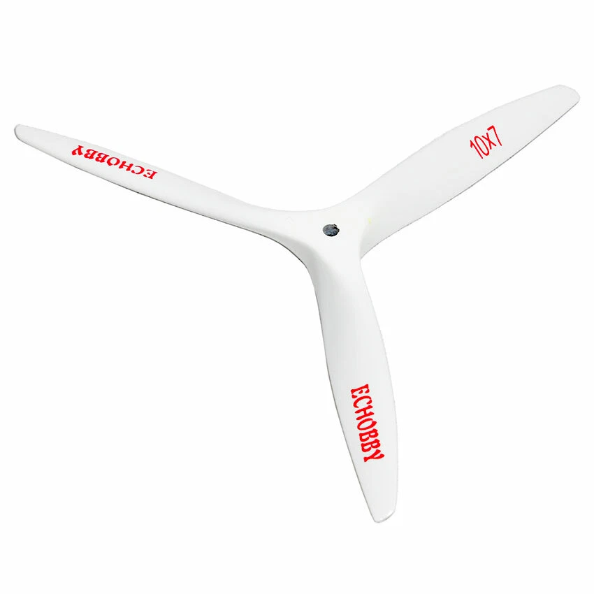 3 Hojas 10x7 Hélice Madera Blanco Nitro/Gas Motor Potencia RC Plano Hoja  Foto 2 de 4
