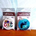 New ListingCat Lover + Manatee Absorbent Stone Car Coasters by Highland Home Nips