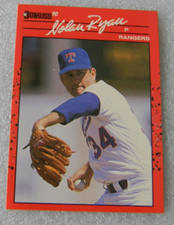 1990 DONRUSS BASEBALL CARD #166 NOLAN RYAN TEXAS RANGERS EX AUG204