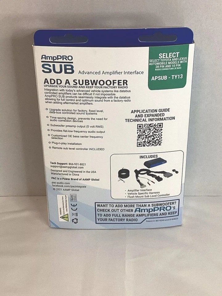 Módulo de interfaz de integración de amplificador avanzado PAC ASUB-TY13 seleccionar Toyota Lexus Foto 2 de 4