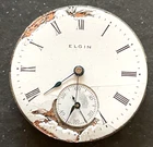 Antique 1911 Elgin Grade 320 Pocket Watch Movement Parts/Repair 0s 7j USA