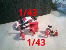 🏁 Titre  Diorama paddock 1/43 – Stand atelier mécaniciens