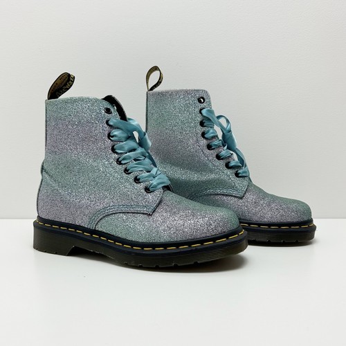 DR MARTENS 1460 Pascal Brillo Brillo Arco Iris Botas - UK 5 / EU 38 / US 7 - Imagen 2 de 14