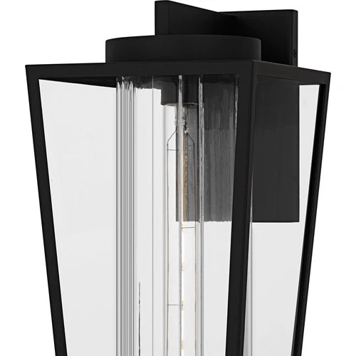 Matte Black  Outdoor Wall Lantern from the Jett Collection - Picture 5 of 5