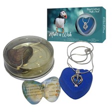 Puffin Wish Pearl and Pendant Necklace Gift Set
