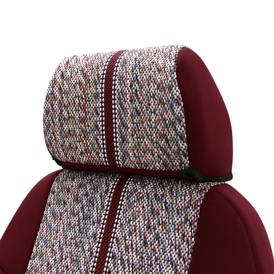 For Volvo V70 01-04 Coverking Saddle Blanket 1st Row Wine Custom Seat Covers — 第 2/4 张图片