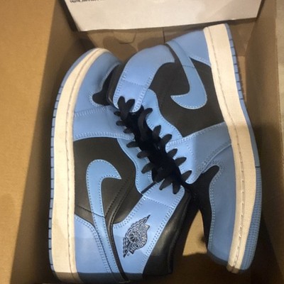Jordan Air Jordan 1 Mid University Blue/White/Black Leather Mid-Top DQ8426-401