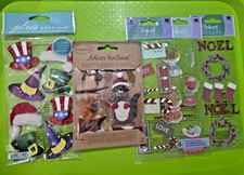 Jolees Boutique Stickers Lot of 5 Scrapbooking Christmas Holidays Snow Globes