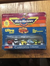 Galoob Micro Machines Customs Collection 29 Miniature Car Set NOS